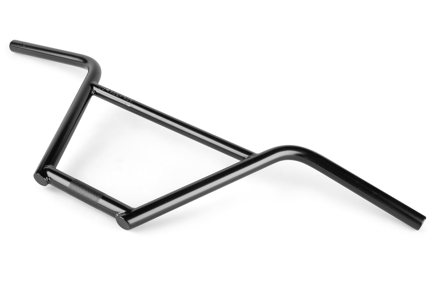 The Baseline 4pc Bars by Haro Bikes are sleek black BMX handlebars with a durable chromoly build, crossbar, and textured grips on both ends. Ideal for upgrading your ride, they are beautifully showcased against a plain white background.