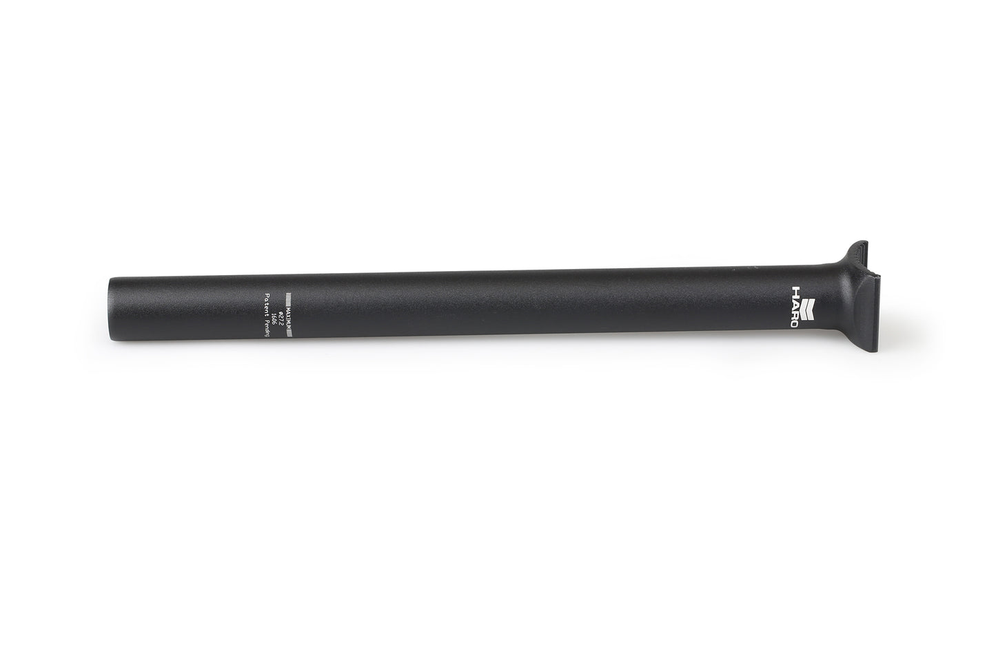 The Pivotal Race Seatpost is a black 27.2mm BMX seat post with a matte finish, shown horizontally on a white background.