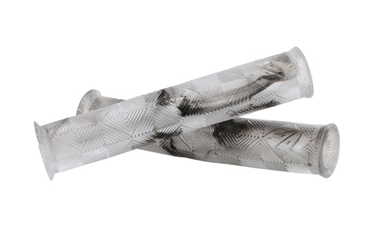 Two CK Grips by Premium, featuring a transparent textured geometric pattern, are displayed on a white background.