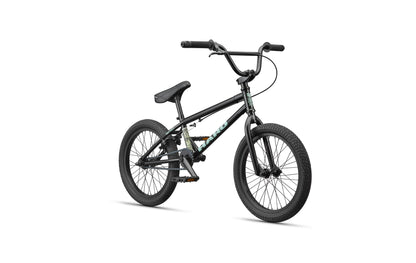 Downtown 18 Haro BMX bike with thick tires, compact frame, and straight bars—great for smaller riders, shown on white background.