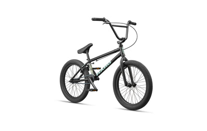 The Haro Downtown 20 BMX bike, with thick tires and a sturdy frame, is shown on a white background.