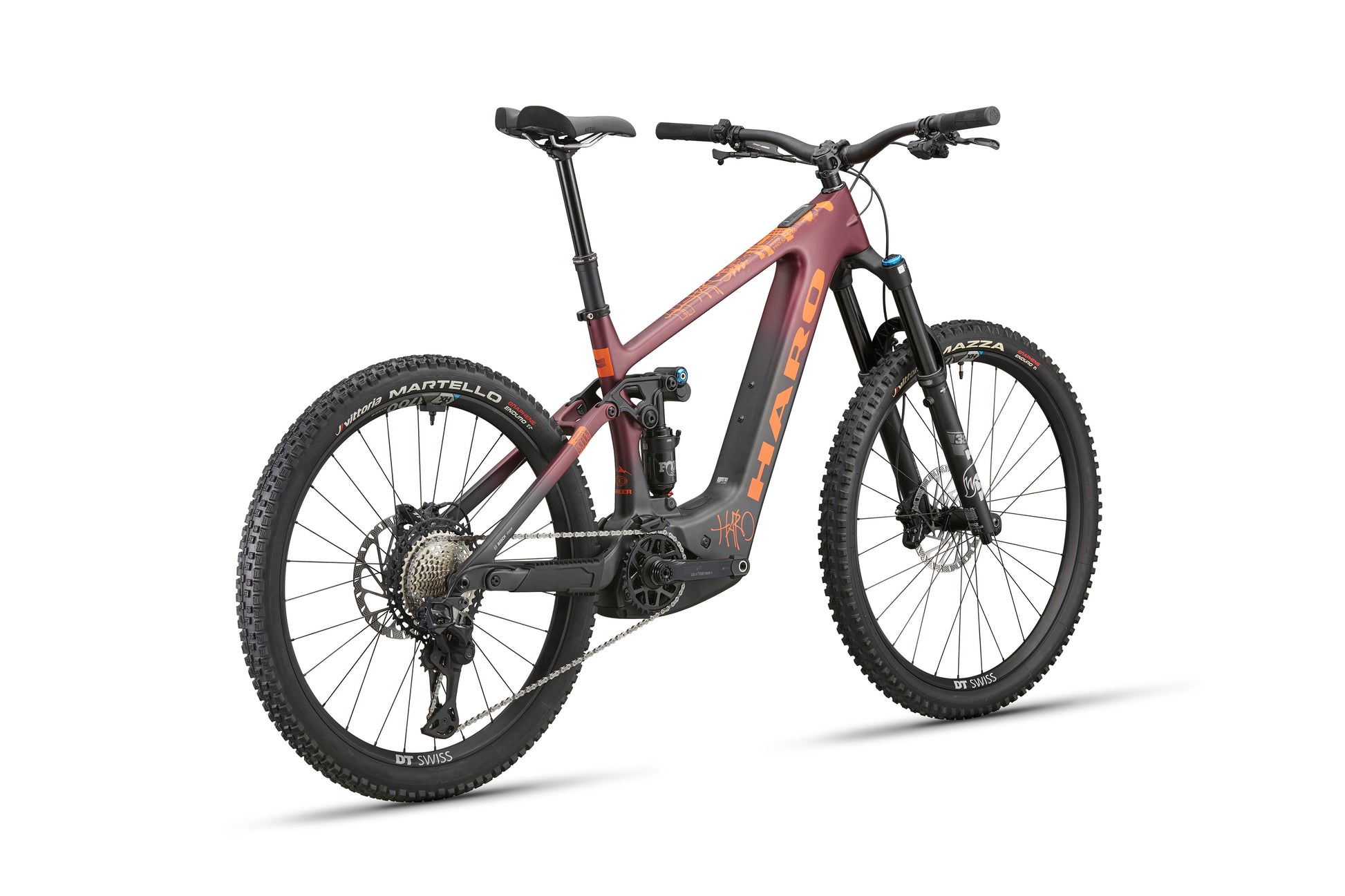 The eGreer Carbon 1 full-suspension mountain bike features FOX Factory suspension and wide tires, shown on a white background.
