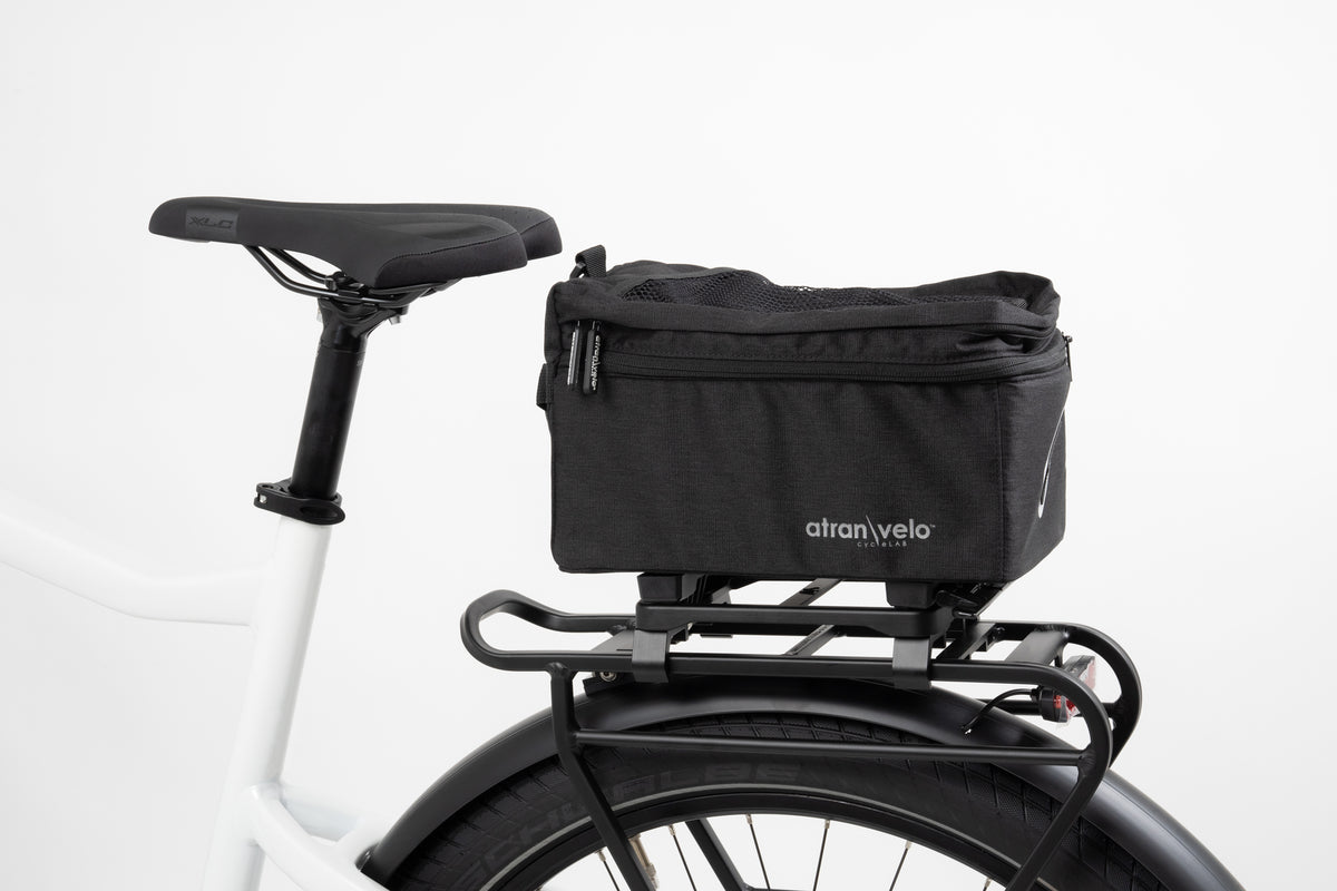 Atran Velo Adaptateur Système Premium AVS - Fixation Solide Pour Paniers Et Sacs - Noir - Universel